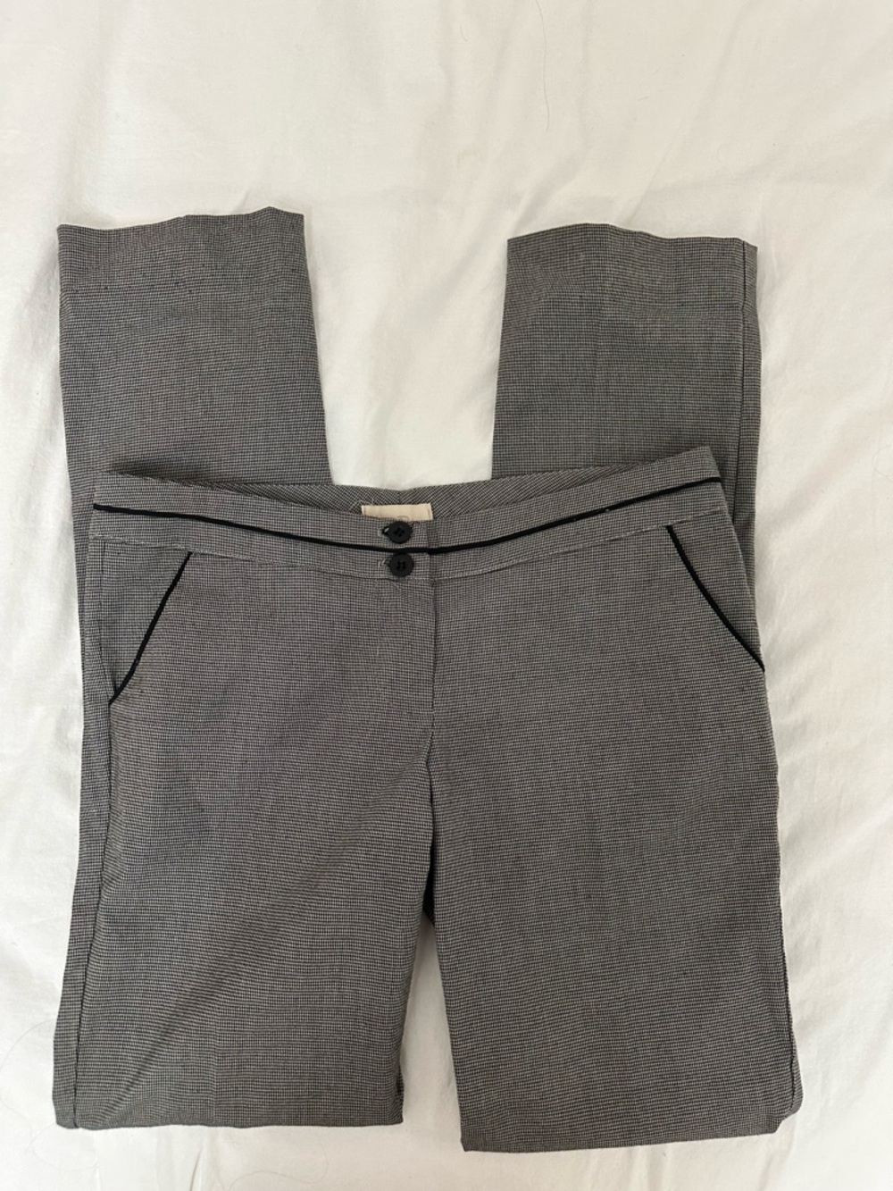 Vintage Costa Blanca Women's Gray Straight-Leg Dress Pants